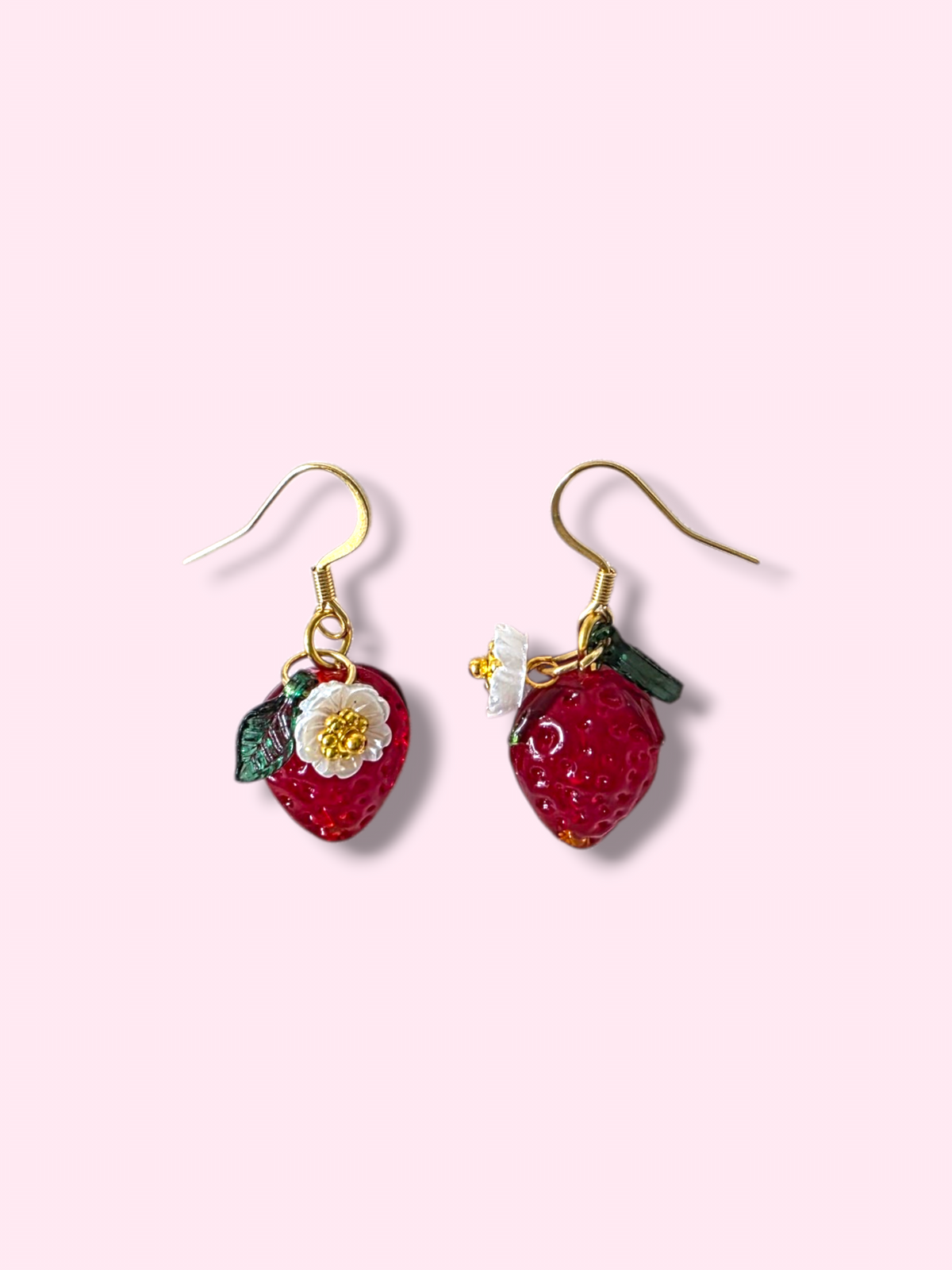 Wild strawberry earrings