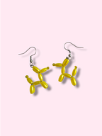 Balloon dog earrings