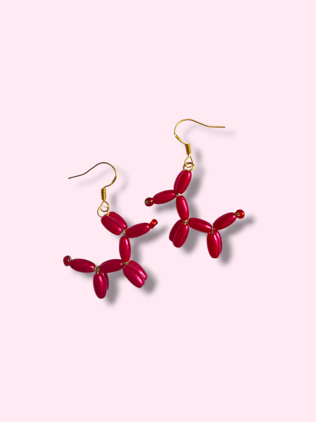 Balloon dog earrings