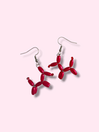Balloon dog earrings