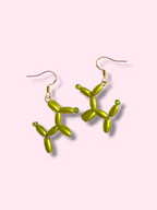 Balloon dog earrings